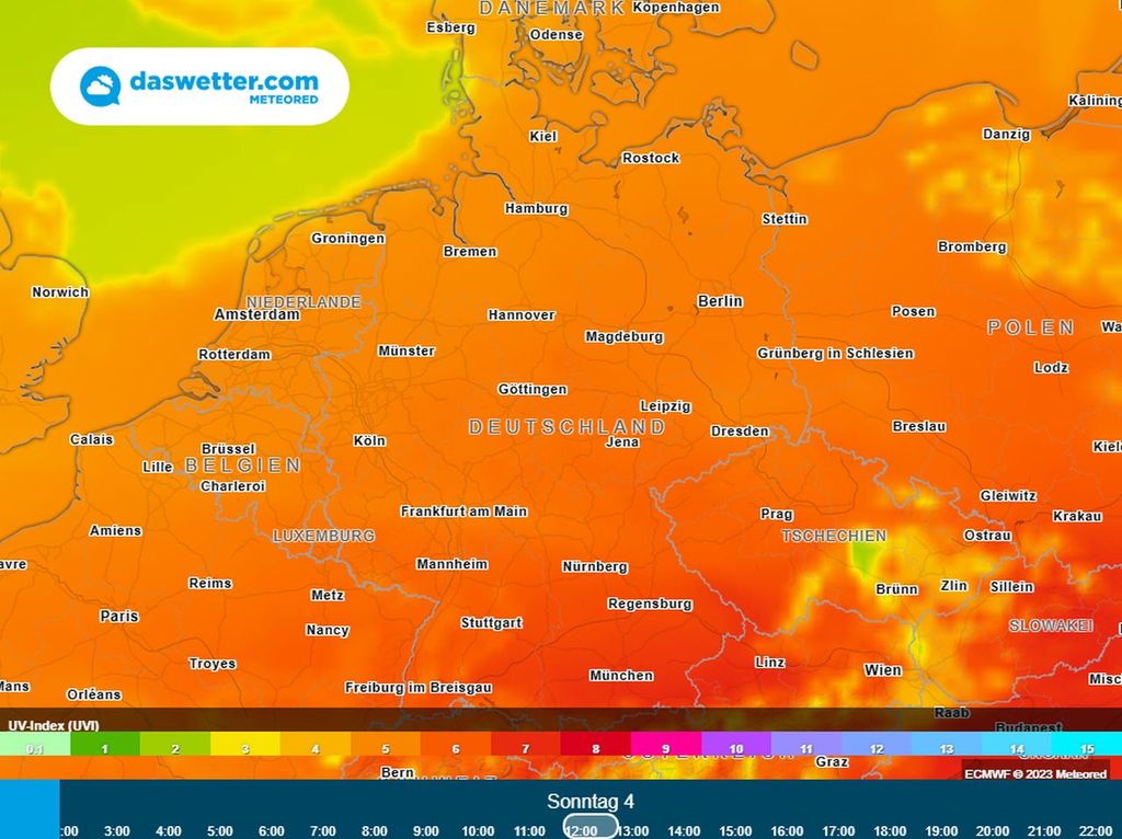 sonnenbrand, uv index, wetter sonnenbrand, uv index, wetter