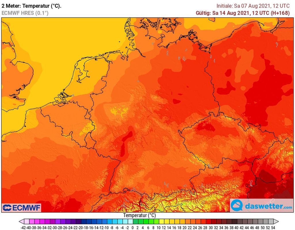 Höchstwerte nächsten Samstag