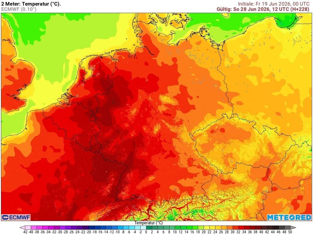 brutale hitze, 40 grad, deutschland Hitzewelle und kein Ende? Den Süden und Westen könnte die aktuelle Extremwetterlage noch länger beschäftigen.