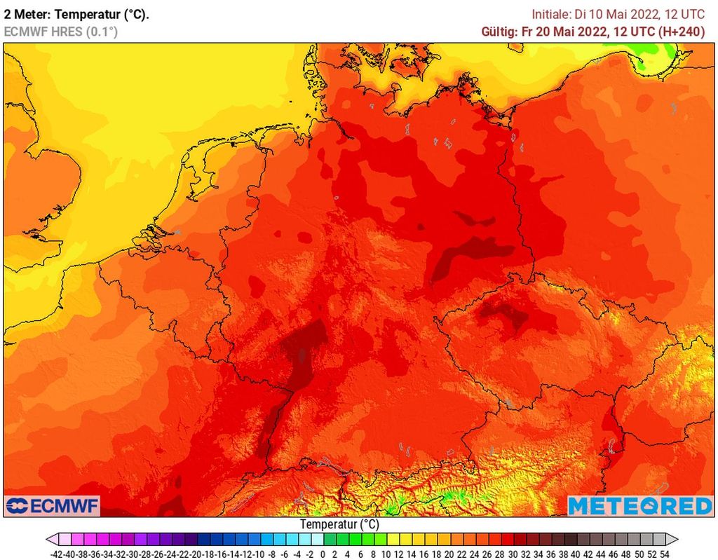 Hitze 20. Mai 2022 ECMWF Hitze 20. Mai 2022 ECMWF