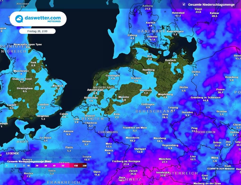 regen, ecmwf regen, ecmwf