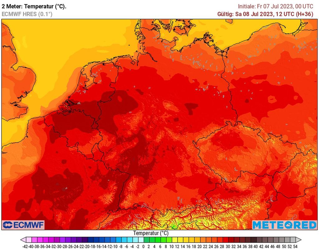 hitzewelle, heisser sommer, ecmwf