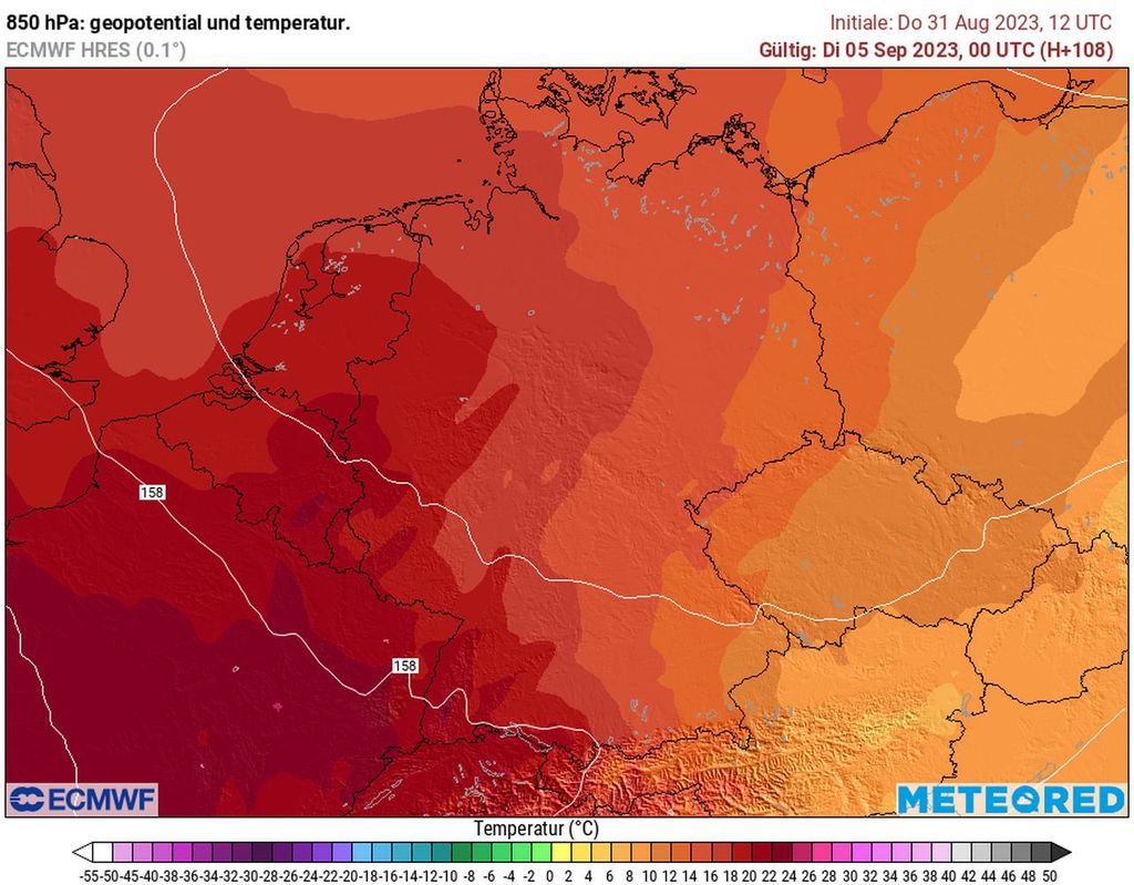 warmluft,, 850 hPa, Deutschland