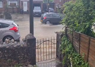 Homes damaged and people rescued after flash floods