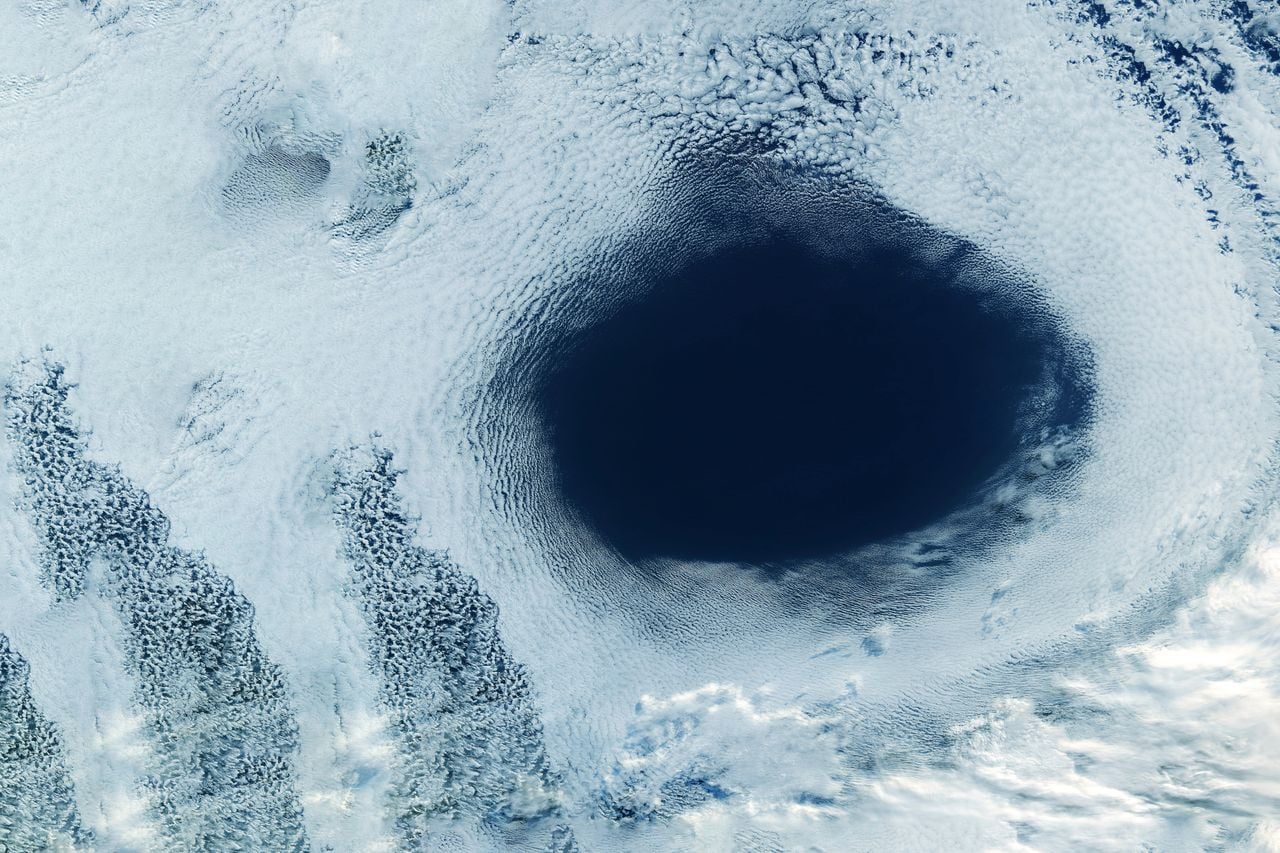 Jedes Jahr im antarktischen Frühling entsteht ein Loch in der Ozonschicht.