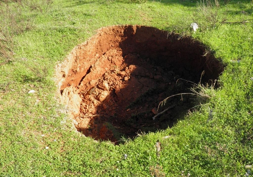 Sinkholes can vary in size, from a few metres across to massive chasms swallowing entire buildings or roads.