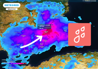 Hoy, 29 de septiembre, lloverá sobre mojado: 200 l/m2 más en la Comunidad Valenciana y zonas próximas