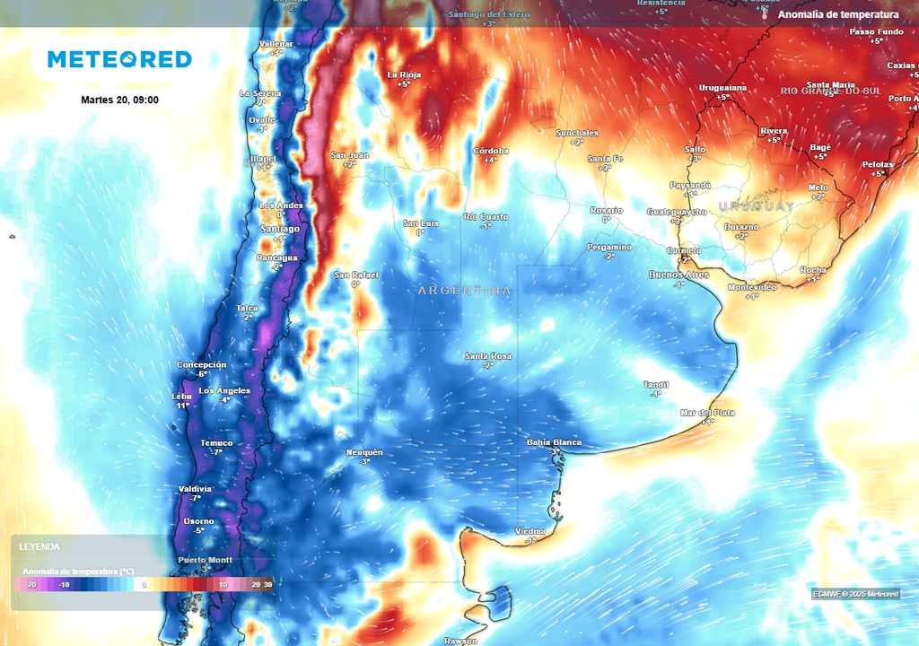 Frio, Heladas, Descenso Termico, Pronostico, Argentina Frio, Heladas, Descenso Termico, Pronostico, Argentina