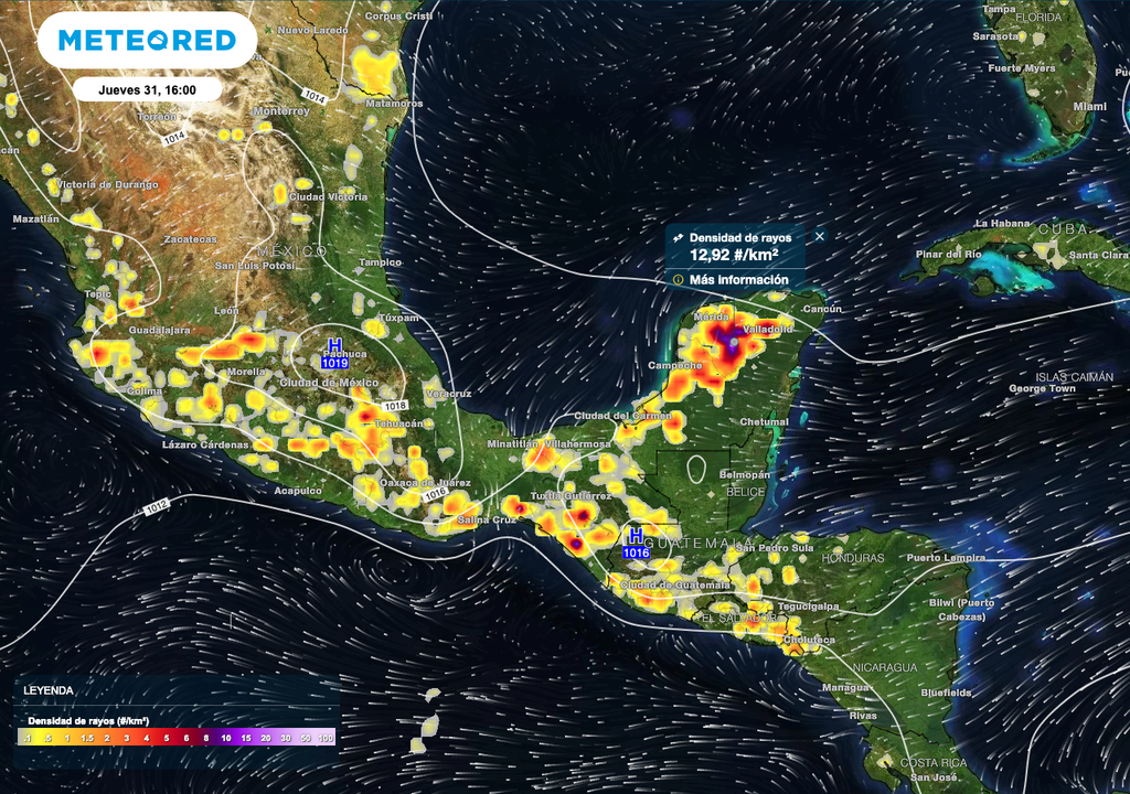 Tormentas eléctricas 31 de julio Tormentas eléctricas 31 de julio