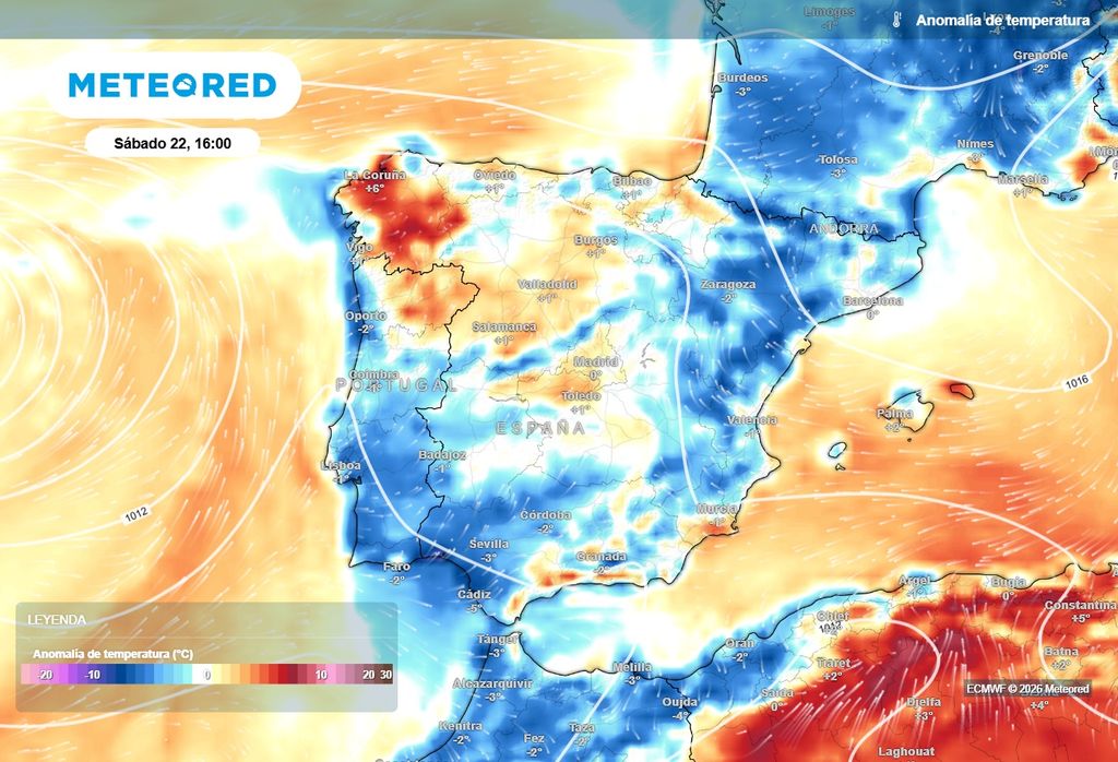 Las temperaturas se mantendrán por debajo de la media en varias comunidades en las horas centrales.