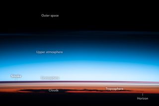 Humo en la estratosfera