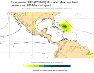  The Atlantic hurricane predicted by an AI model that is not predicted by models based on the physics of the atmosphere