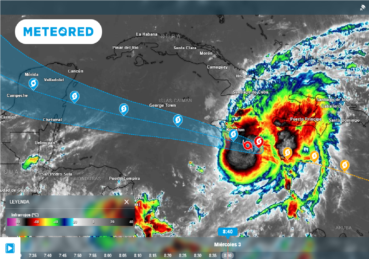 La presión está aumentando en el ciclón, signo de su debilitamiento; llegará a Quintana Roo este viernes 5 de julio.