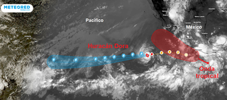 El huracán Dora ya es de categoría 3: posibilidades de formación de la tormenta tropical Eugene