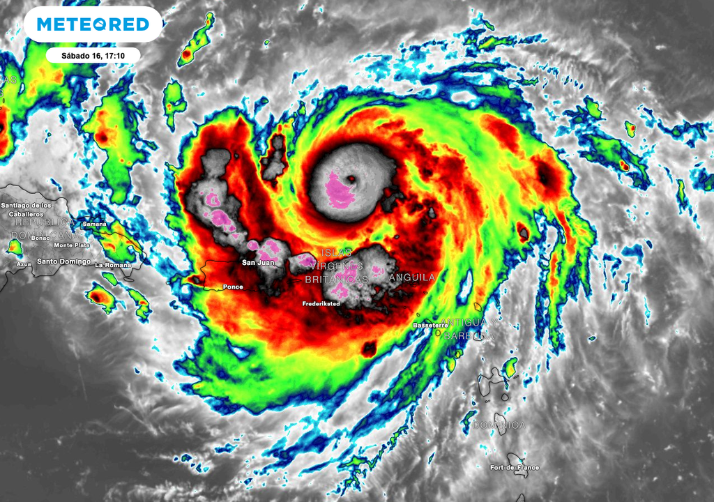 Huracán mayor Erin de categoría 5, 16 de agosto