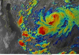 Huracán Hanna ya se encuentra sobre tierra