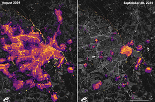 Y con el huracán Helene las noches fueron más oscuras en muchas zonas del sureste de los EE.UU. continentales