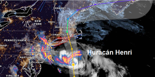 Huracán Henri llega a zonas pobladas de la costa centro este de EEUU