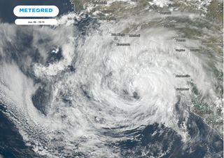 Huracán Kay toca tierra en Mulegé al noreste de Baja California Sur