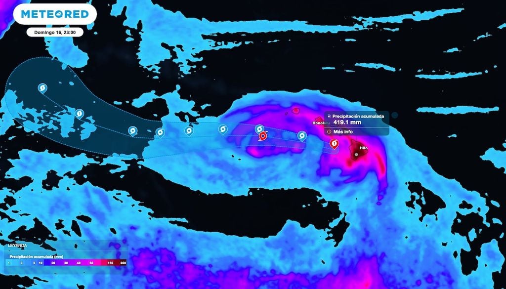 Se preven acumulados importantes respecto al recorrido e impacto de "Lala", con alerta máxima por aguaceros extraordinarios que podrían alcanzar los 650 mm en las próximas horas.