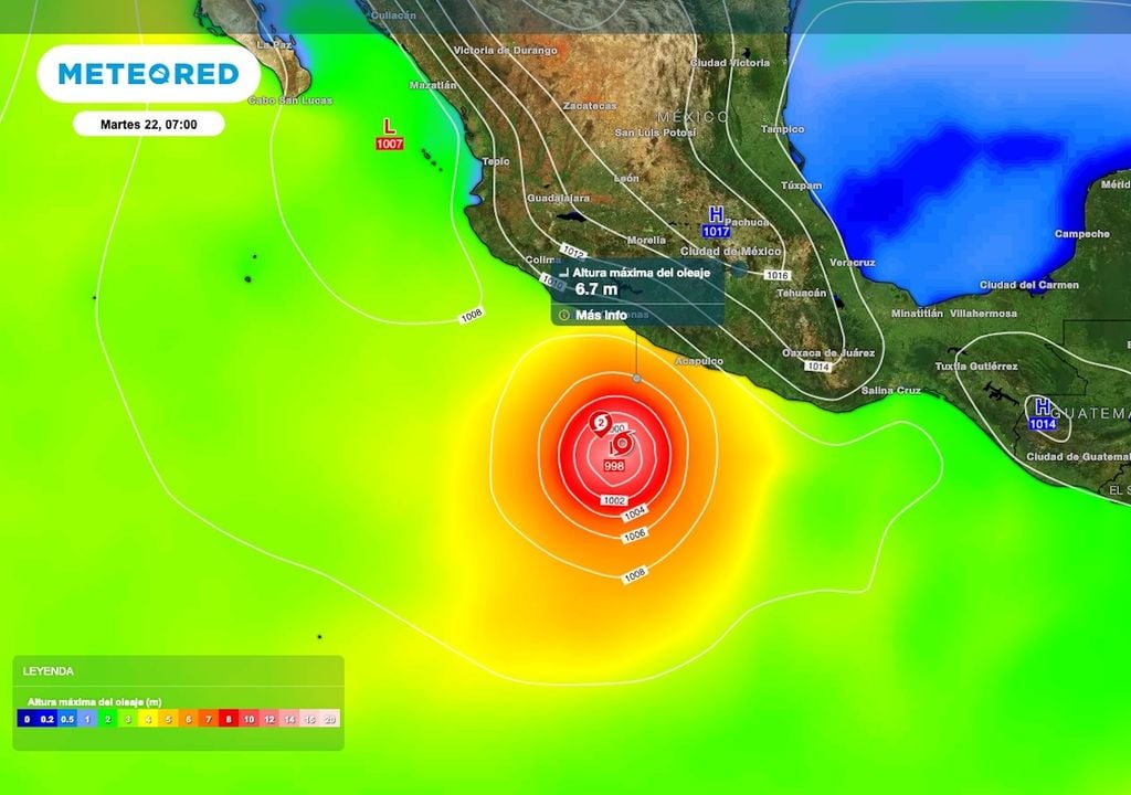Se prevén olas de hasta 7 metros, lluvias torrenciales y vientos peligrosos las próximas 48 horas. Se prevén olas de hasta 7 metros, lluvias torrenciales y vientos peligrosos las próximas 48 horas por "Polo".