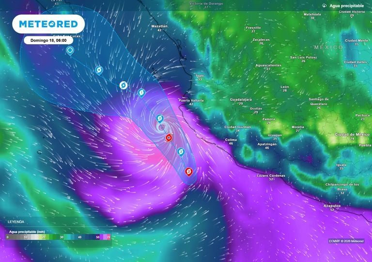 Hurac&aacute;n Trudy se fortaleci&oacute; y amenaza con intensas lluvias, viento y oleaje costas de Colima y Jalisco en pr&oacute;ximas horas