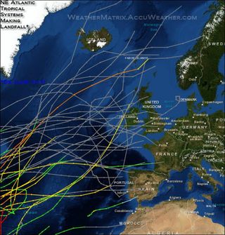 Huracanes, ciclones tropicales y tormentas extratropicales en Europa 