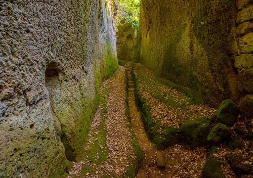 I canyon degli Etruschi: strade sacre o geniale sistema di drenaggio? Il mistero delle Vie Cave che creano un microclima