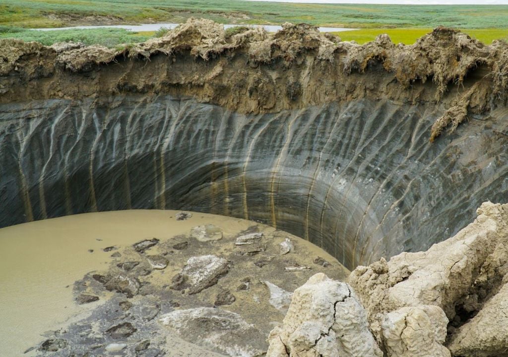 cráter en Siberia