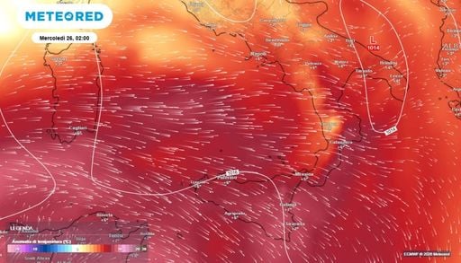 I modelli GFS ed europei concordano: tra luned&igrave; e gioved&igrave;, una lingua d&rsquo;aria calda si estender&agrave; sull&rsquo;Italia