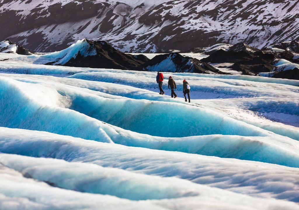 The glaciers of Iceland are melting - where methane release has been a concern.