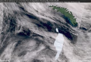 Iceberg A68A pierde un trozo de hielo: No es el más grande del mundo