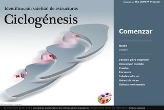 Identificación satelital de estructuras: ciclogénesis