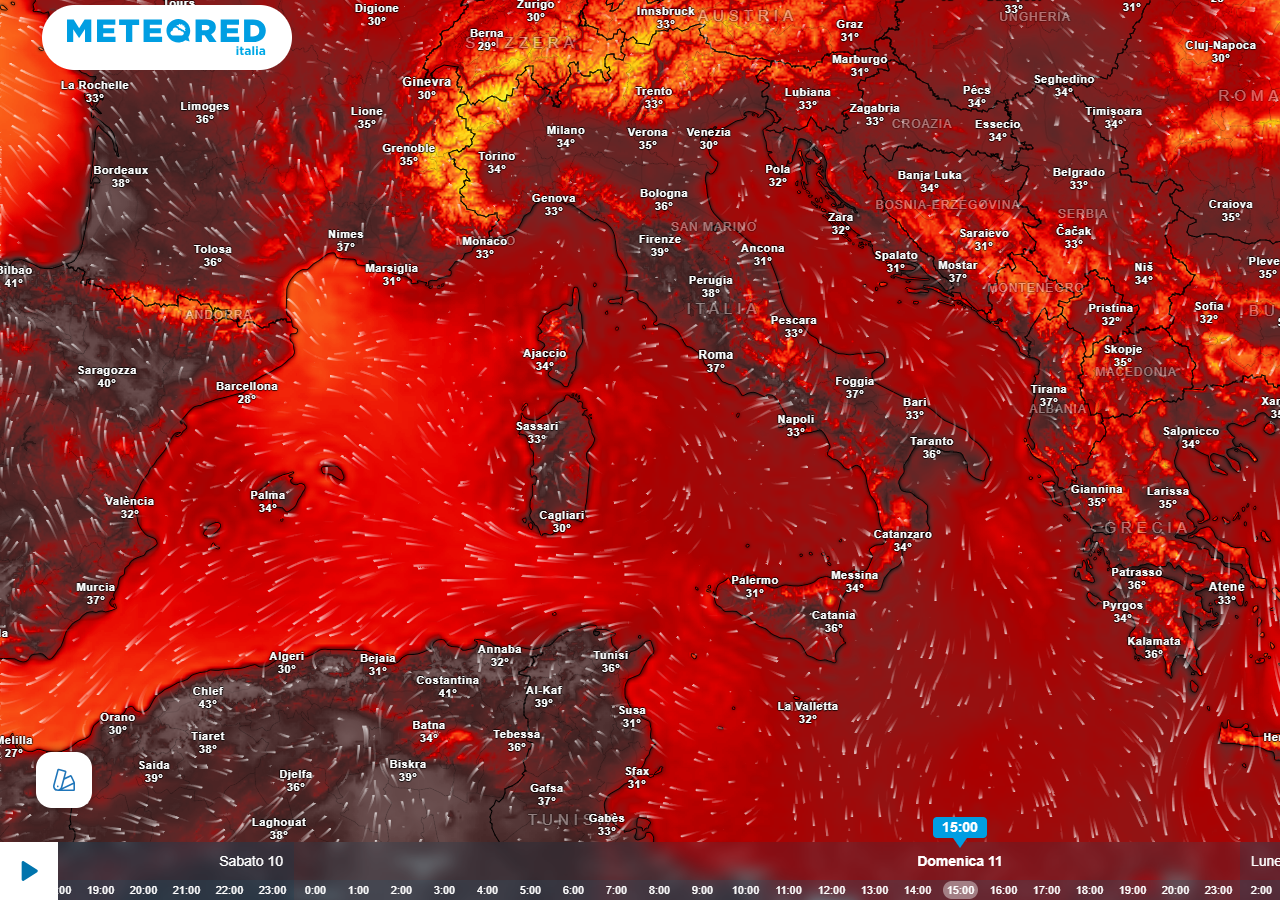 Questo eccesso di calura, se da una parte aggrava la siccità sulle nostre regioni meridionali, dall’altra favorisce lo sviluppo di eventi meteorologici estremi, come i violenti temporali che negli ultimi giorni hanno interessato le regioni settentrionali.