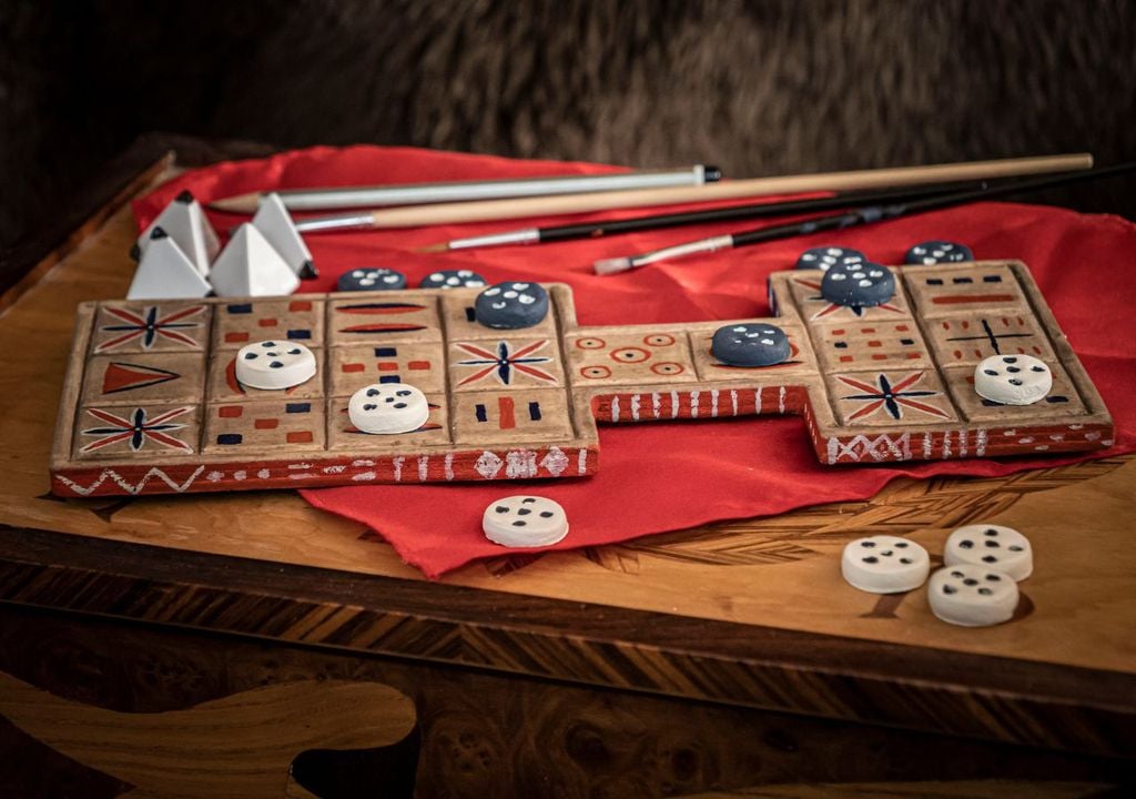 scoperte archeologiche Una ricostruzione del gioco da tavola più antico al mondo, originario della Mesopotamia
