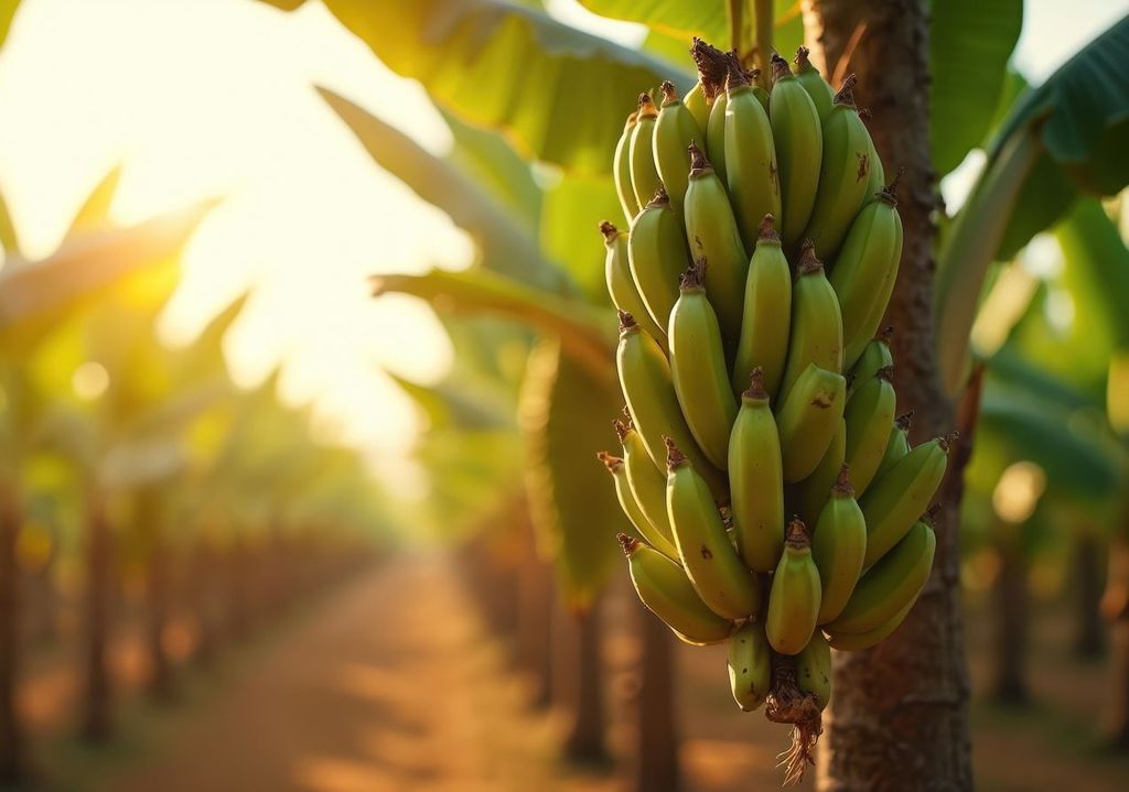 Coltivazione di banane.
