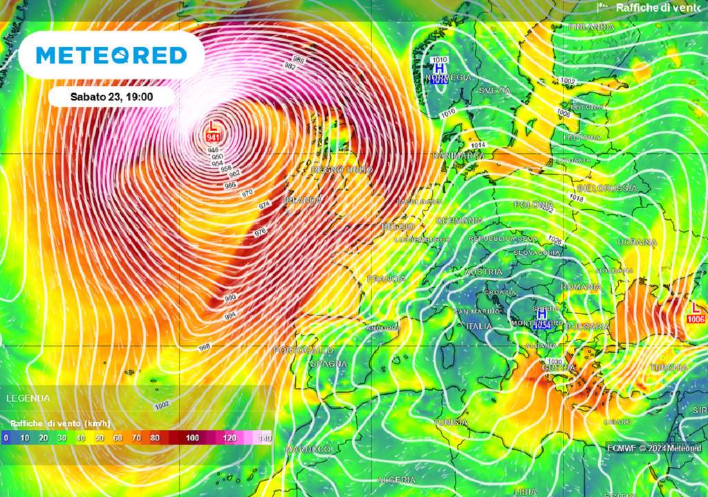venti tempestosi, ciclone bomba