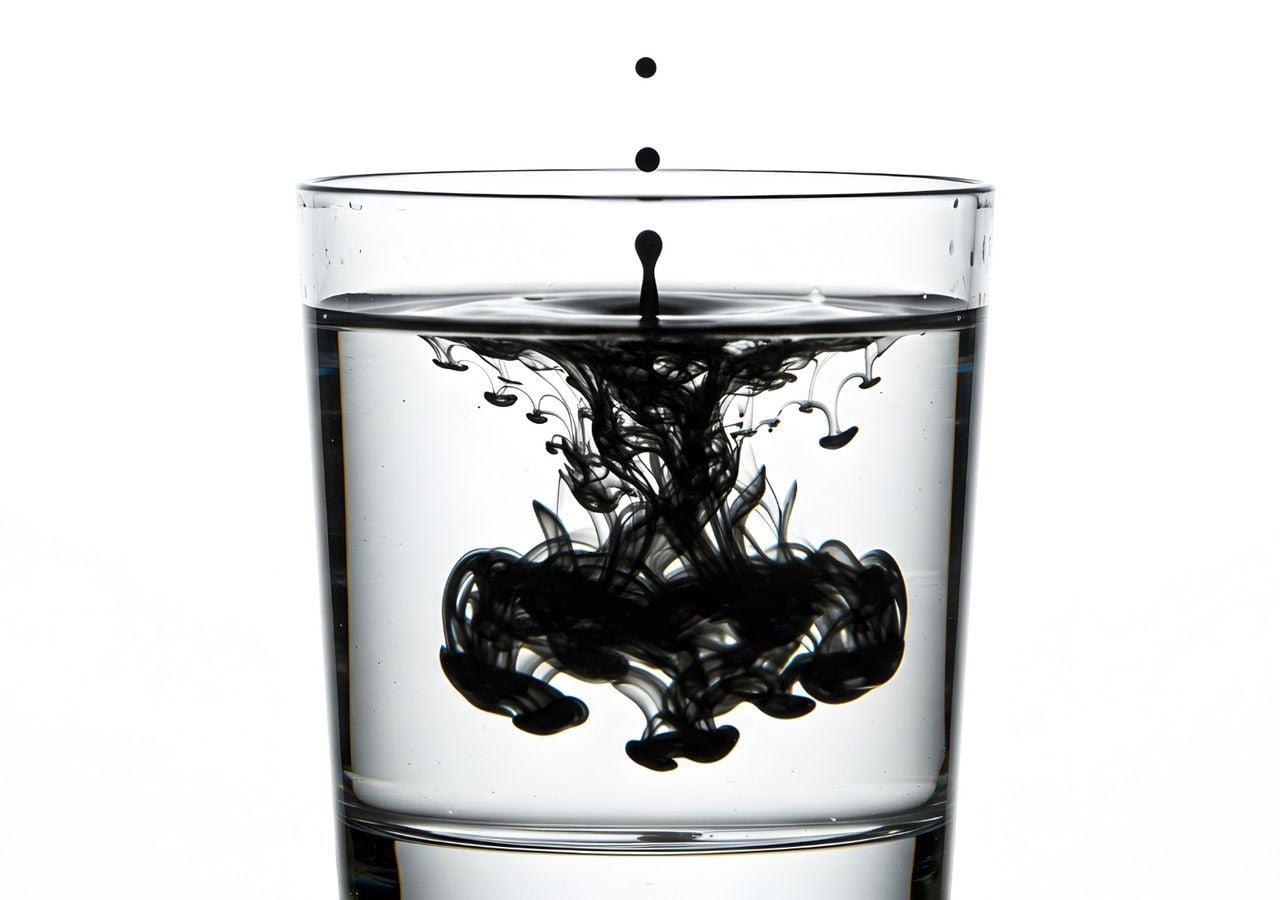 una goccia di inchiostro che cade in un bicchiere d’acqua in pochi istanti si espande fino a colorare tutta l’acqua in modo uniforme.