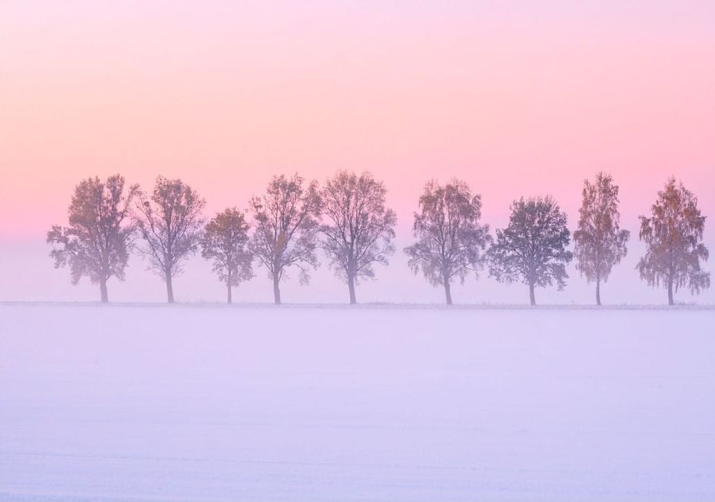 Tramonto invernale. Tramonto invernale.