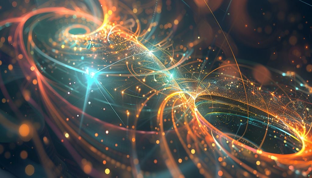 Rappresentazione artistica della radiazione di Hawking: un flusso di antiparticelle sfuggite alla gravità.