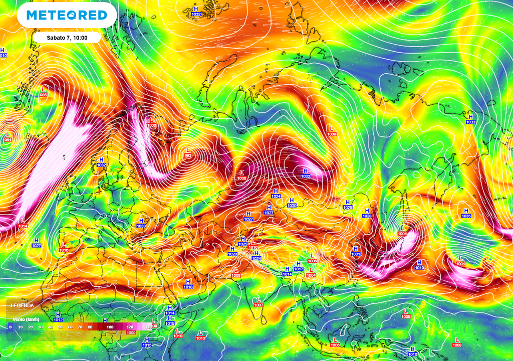 Quando il vortice polare si indebolisce, a causa di uno stratwarming, la corrente a getto può diventare più ondulata e instabile, permettendo all’aria fredda artica di scendere verso sud e all’aria calda di risalire verso nord.