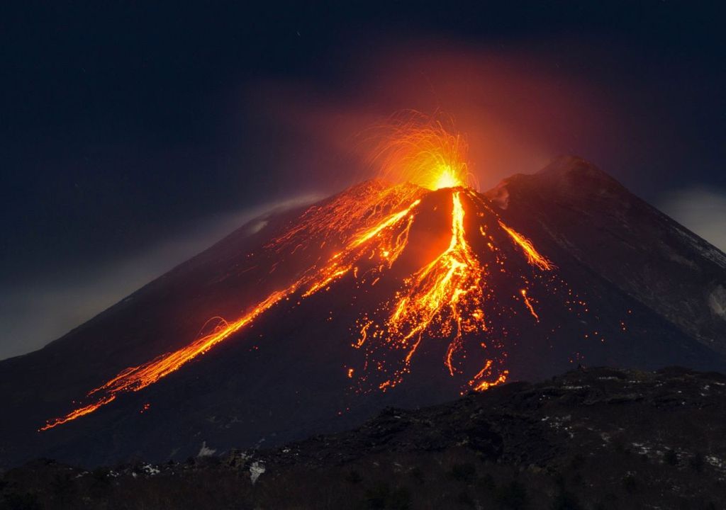 Etna, eruzione.