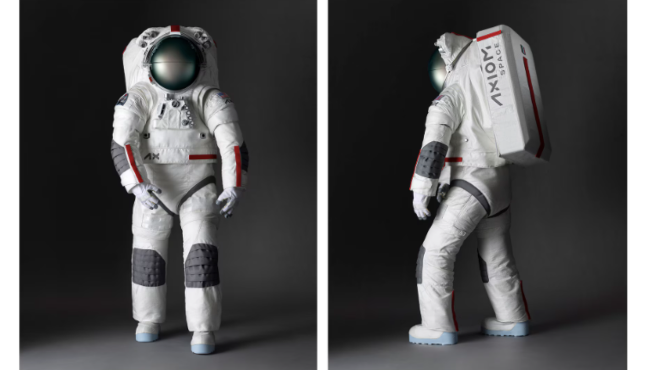 Axiom Space hat bereits mit der Produktion des AxEMU-Raumanzugs begonnen, dessen schützende Außenschichten in Zusammenarbeit mit dem italienischen Modehaus Prada entwickelt wurden. Es handelt sich um einen Anzug der nächsten Generation, der für Astronauten konzipiert ist, die auf der Mondoberfläche arbeiten. Bildquelle: Mit freundlicher Genehmigung von Axiom Space und Prada.