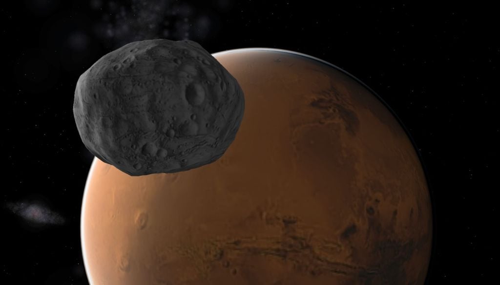 La missione MMX (Martian Moons Exploration), in partenza il 20 ottobre 2026, punterà il "sistema marziano", per studiare da vicino le sue due lune Phobos e Deimos.