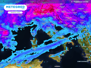 Il meteo della prossima settimana, dove pioverà in Italia? La previsione di precipitazioni di Meteored