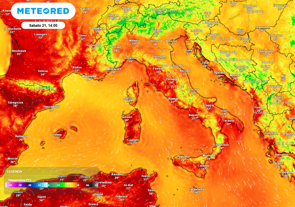 Fine settimana estivo ma senza eccessi nei valori di temperatura massima