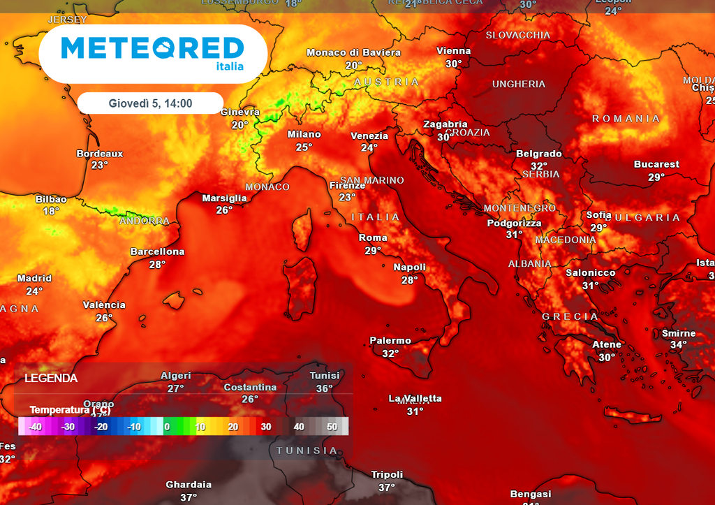 Temperature in ulteriore diminuzione al Centro-Nord