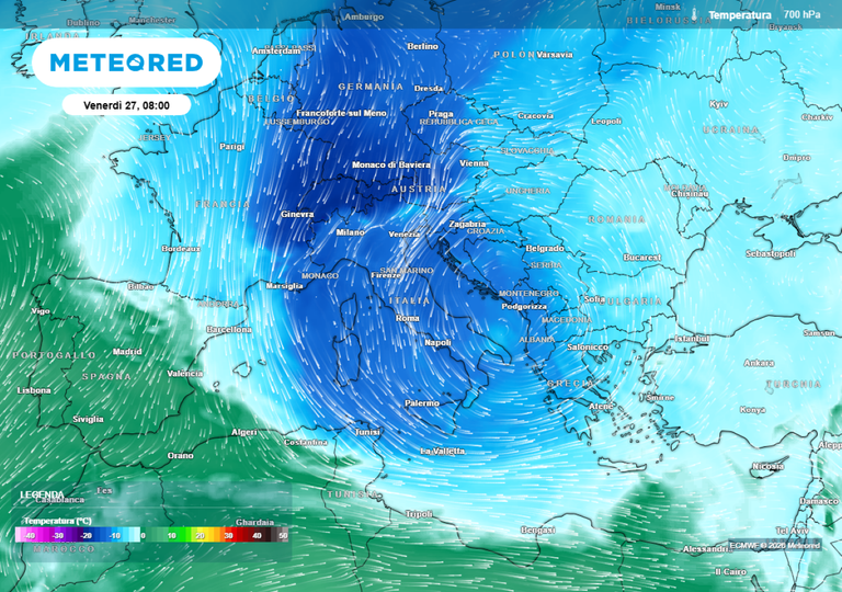 Il meteorologo Daniele Ingemi avvisa: la neve sta per cadere in Italia a quote basse, le aree colpite da Nord a Sud