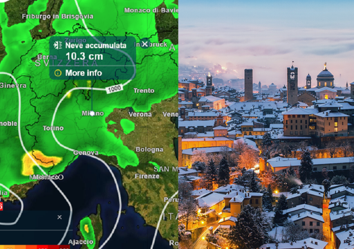 Il modello di Meteored conferma: da venerd&igrave; arriva la neve in pianura, grande nevicata in molte aree della Padana
