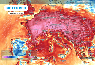 Il modello europeo prevede ancora caldo da record tra il 27 e il 29 giugno tra Francia e Germania: effetti in Italia?